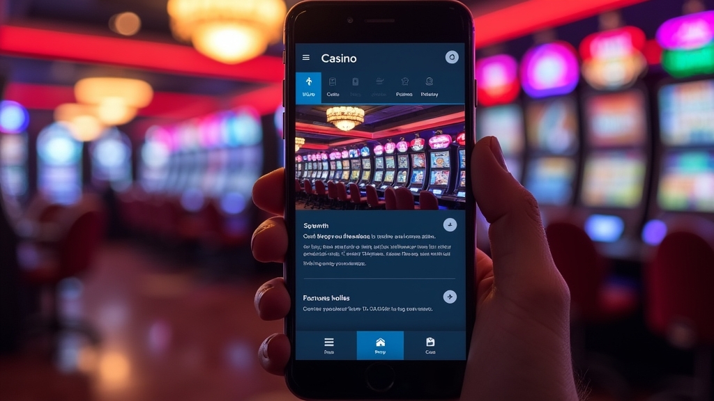 Navigation der Fresh Casino App mit Menü, Suche und Favoriten auf dem Smartphone