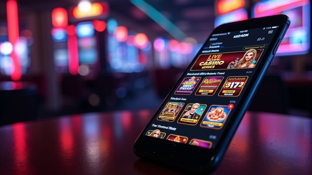 Smartphone zeigt Spiele, Boni und Funktionen der Fresh Casino App